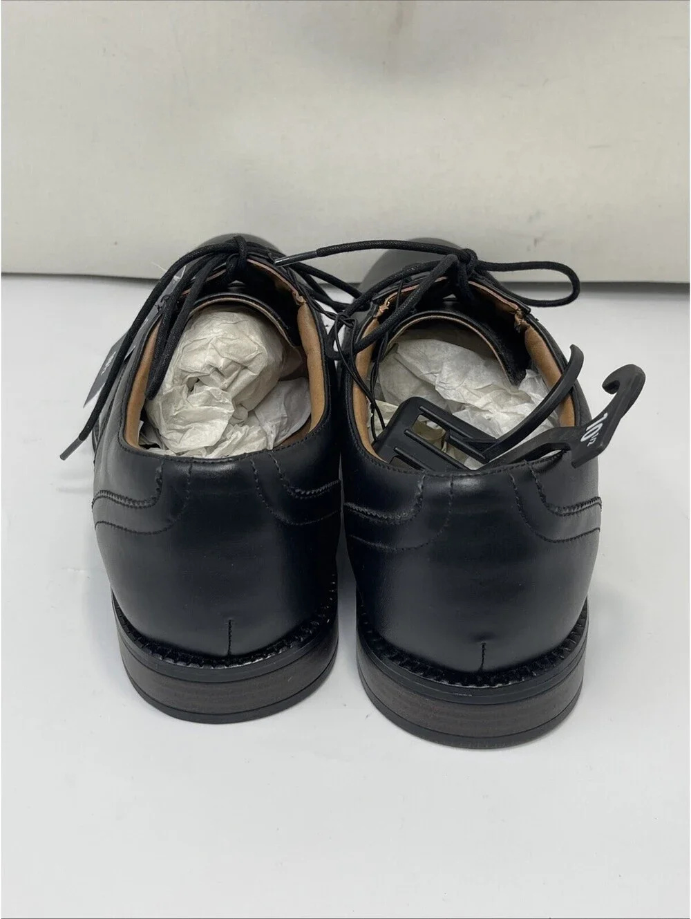 GEORGE Mens Dress Oxford Shoes Black Cap Toe Lace up Size 10.5 NWT